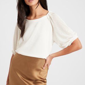 Banana Republic Balloon-Sleeve Top - Size Small